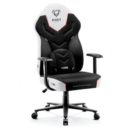 Fotel gamingowy Diablo X-Gamer 2.0 Normal Size, Snow White