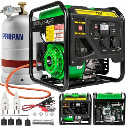 Agregat inwertorowy prądotwórczy generator prądu hex gen dual fuel LPG GAZ + BENZYNA 3500W 7KM VOLT POLSKA