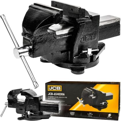 Profesjonalne imadło ślusarskie obrotowe stalowe 150mm JCB