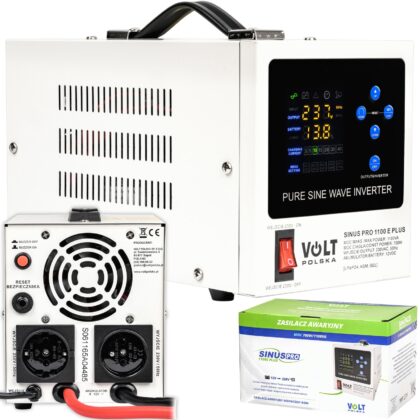 Przetwornica UPS Awaryjne Zasilanie Pieca CO SINUSPRO-1100E PLUS (12V/230V/1100W) VOLT POLSKA