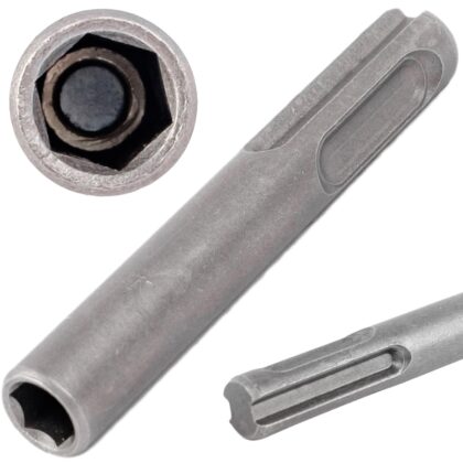 Adapter SDS plus 1/4 magnetyczny - przedłużka 60 mm FALON-TECH