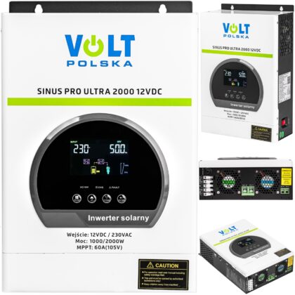 Inwerter solarny SINUSPRO ULTRA 60A MPPT (12V/230V/2000W) VOLT POLSKA