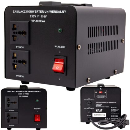 Konwerter reduktor napięcia 1000W (230V/110V) VOLT POLSKA