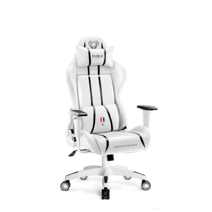 Fotel gamingowy Diablo X-One 2.0 Small: biało-czarny