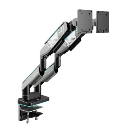 Podwójny uchwyt na monitory 35 cali, szaro-czarny RGB X-Arm Dual