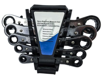 Klucze oczkowe z grzechotką 6-22mm 5 sztuk FALON-TECH