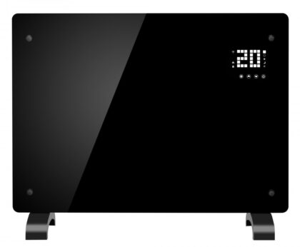 Grzejnik elektryczny TERMOGLASS PRO SMART 2000W - sterowanie Wi-Fi CZARNY VOLT POLSKA
