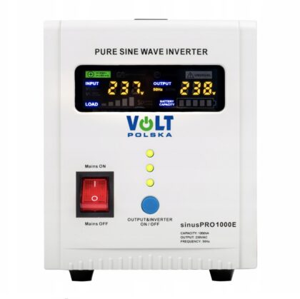 Przetwornica UPS Awaryjne Zasilanie Pieca CO SINUSPRO-1000E (12V/230V/1000W) VOLT POLSKA
