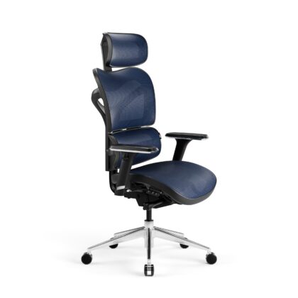 Fotel ergonomiczny Diablo V-Commander: Czarno-Niebieski