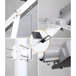 Mocna Lampa Solarna Led Z Czujnikiem Zmierzchu + Pilot