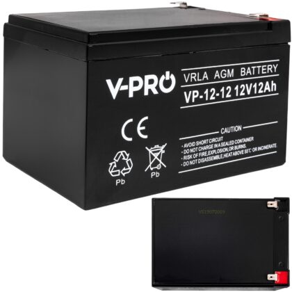Akumulator AGM 12V 12Ah VPRO Bezobsługowy VOLT POLSKA