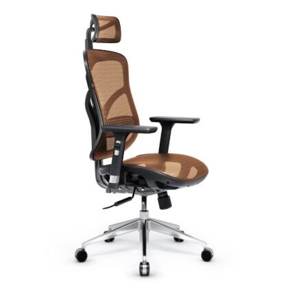 Fotel ergonomiczny Diablo V-Basic, czarno-pomarańczowy