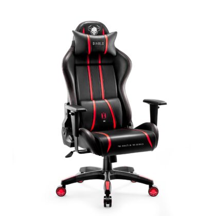 Fotel gamingowy Diablo X-One 2.0 Normal Size, czarno-czerwony