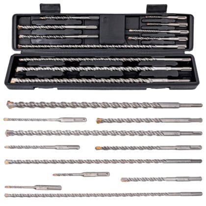 Zestaw wierteł SDS+ PLUS (wiertła) 11 sztuk SILVER
