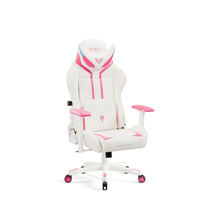 Fotel Gamingowy Diablo X-RAY 2.0 Small Size, biało-różowy