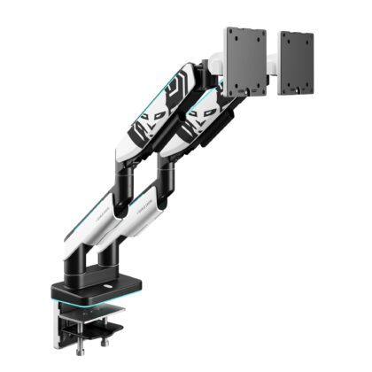 Podwójny uchwyt na monitory 35 cali, biało-czarny X-Arm Dual RGB