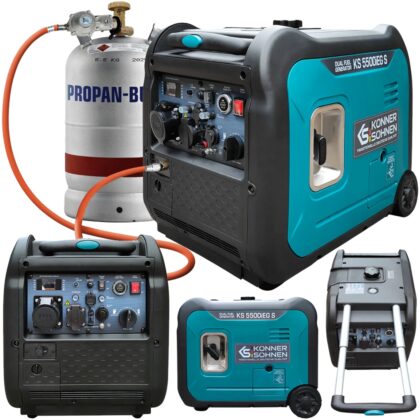 Agregat generator prądotwórczy benzynowo-gazowy inwerterowy rozruch KS5500iEG S Könner & Söhnen KS