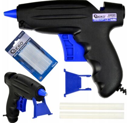 Pistolet do klejenia na gorąco 200W 11,2mm + kleje GEKO