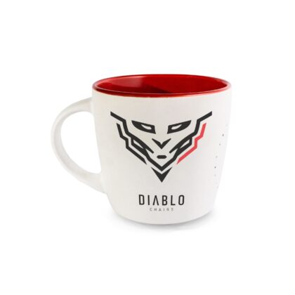 Kubek Diablo Chairs biało-czerwony