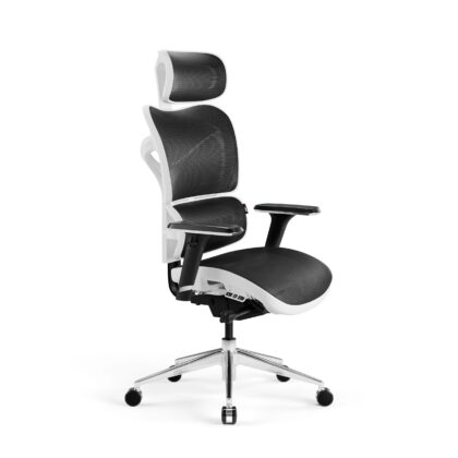 Fotel ergonomiczny Diablo V-Commander: Biało-Czarny
